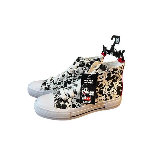 Disney Mickey Mouse High Top Sneaker Women’s Size 10 - Picture 1 of 5